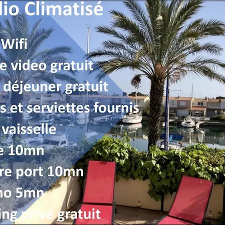 Cap Capistol Avec Terrasse, Vue Port Lägenhet